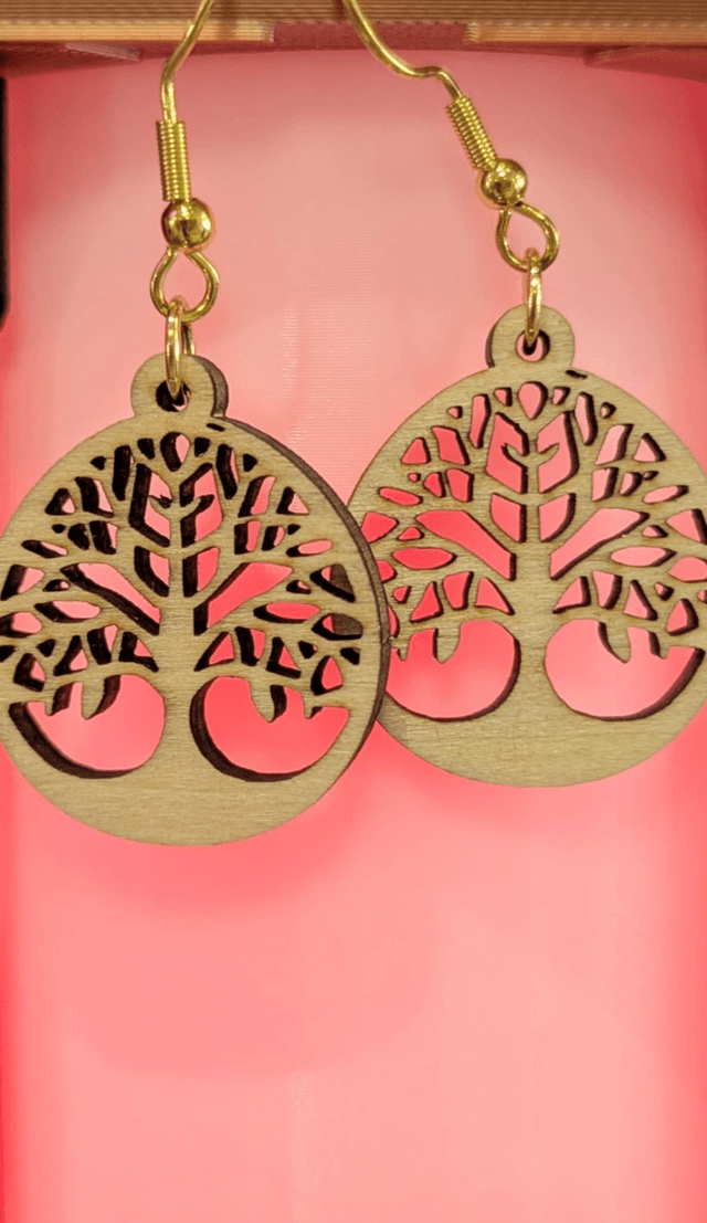Boucles d'oreille Arbre de vie 