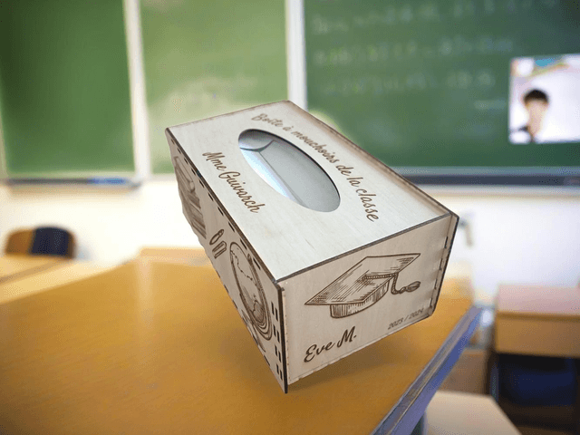 Boîte à mouchoir personalisée