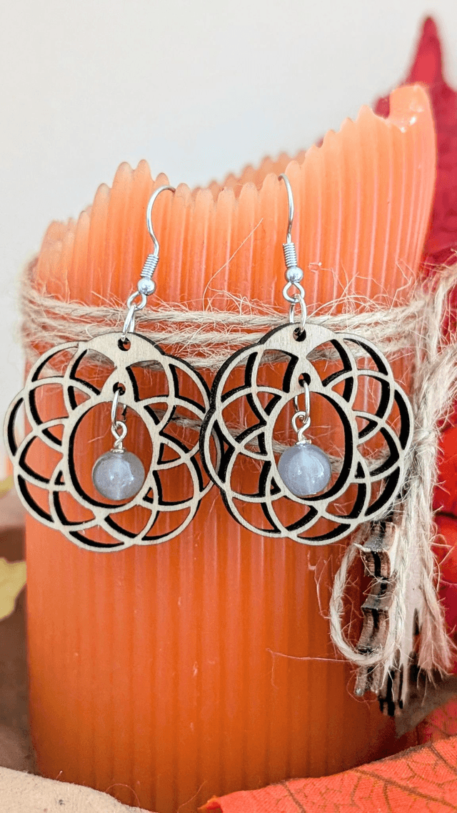 Boucles d'oreilles rosaces 
