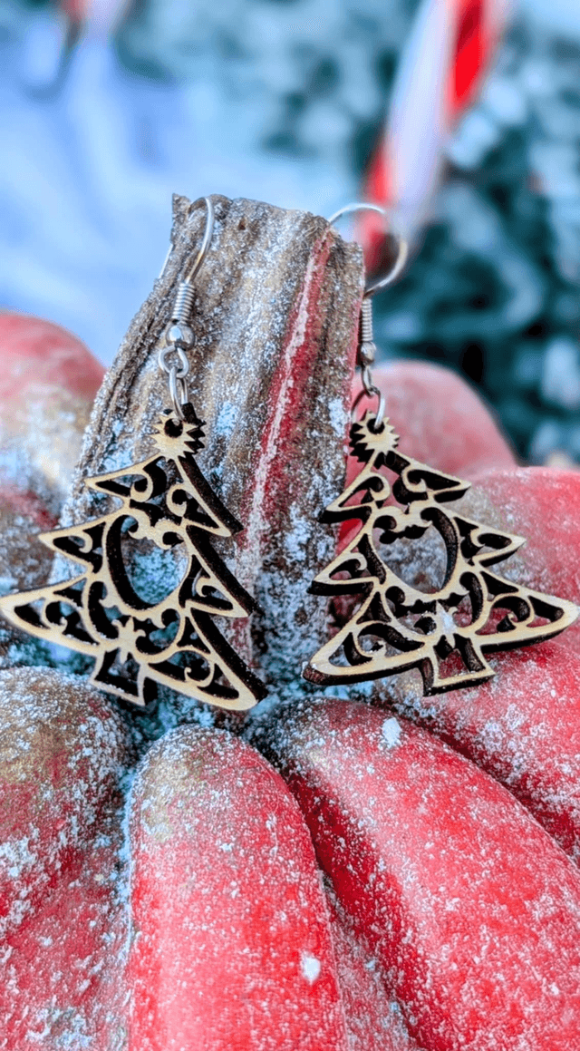 Boucles d'oreille sapin