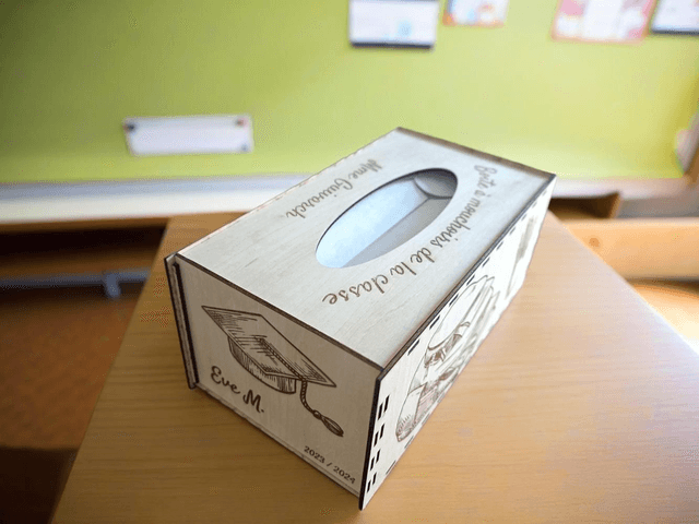 Boîte à mouchoir personalisée
