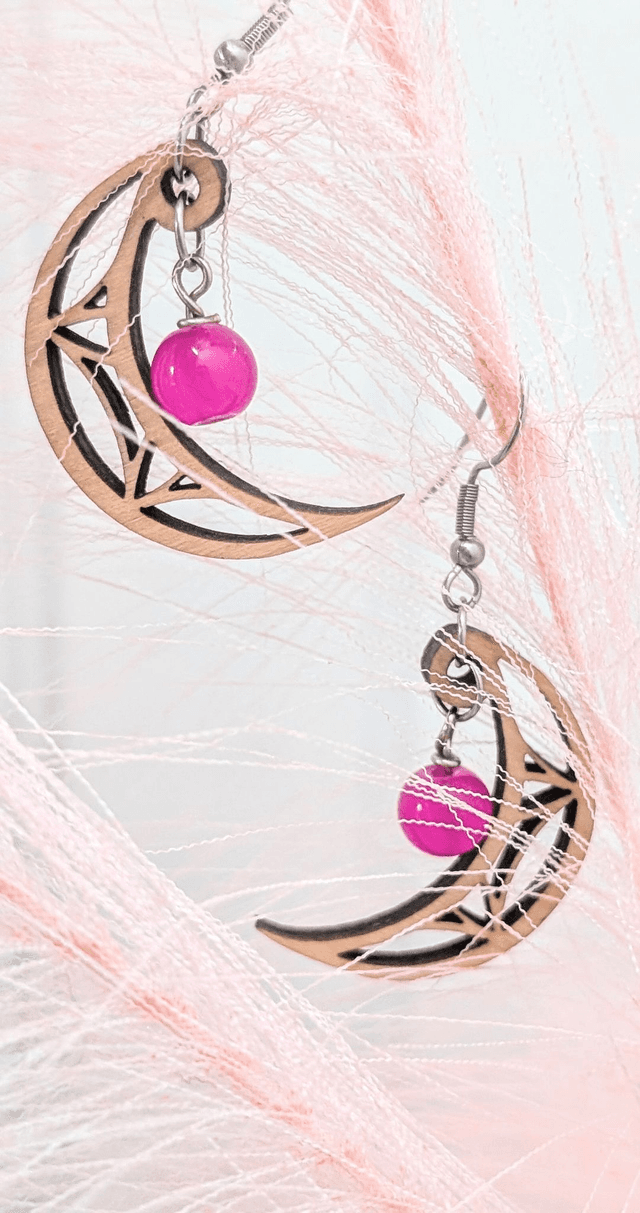Boucles d&#039;oreilles lunes mystiques