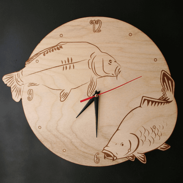 Horloge Carpes