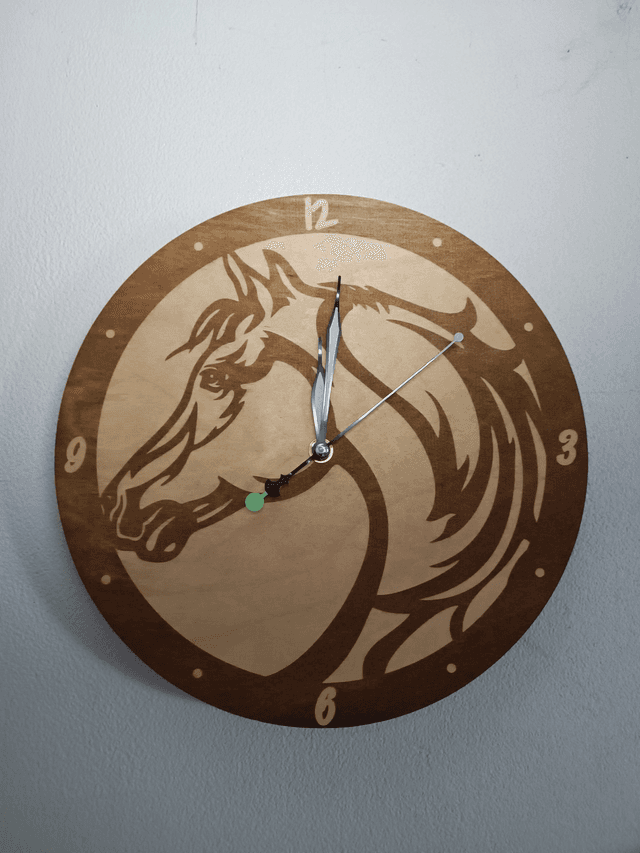 Horloge cheval